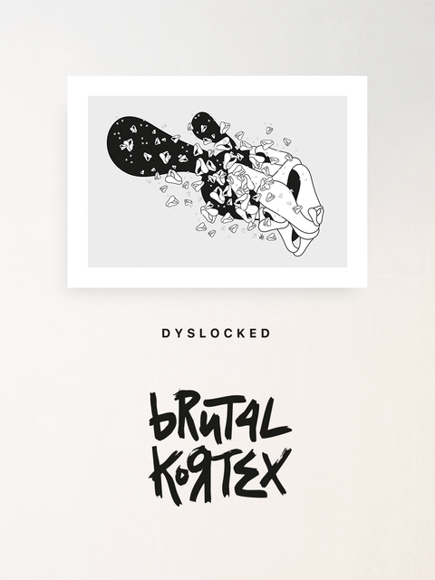 Tirage d'art "Dyslocked" de Brutal Kortex - 42x59,4 cm.