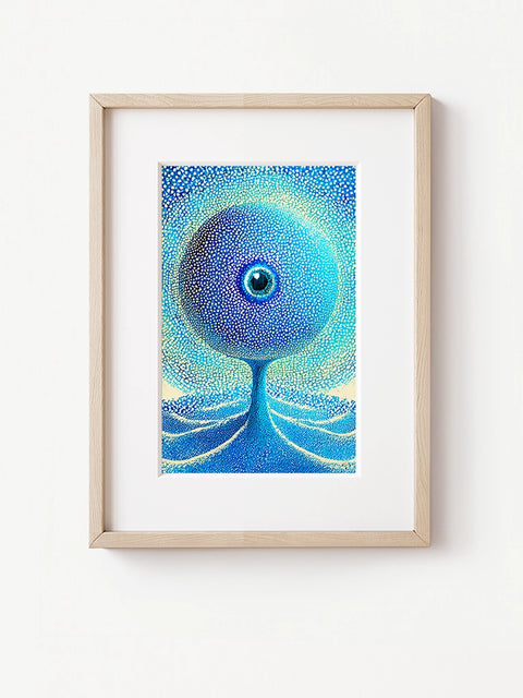 Tirage d'art 12x19 cm "Nuclear eye" - HI•X•AI Art hybride