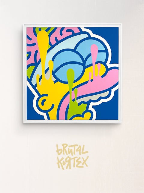 Tableau "Simp My Mind" de Brutal Kortex - 80x80 cm